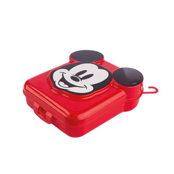 Imagem de Sanduicheira Mickey Mouse 3D Vermelho Com Tampa 15cm - Plasútil