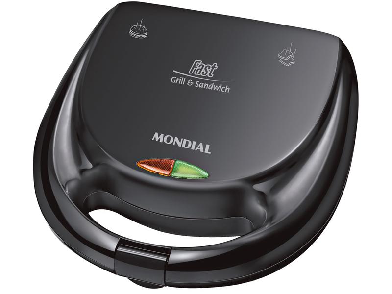 Sanduicheira Mondial Fast Grill S-12 Preta 750W Sanduicheira Mondial Fast Grill S-12 Preta 750W