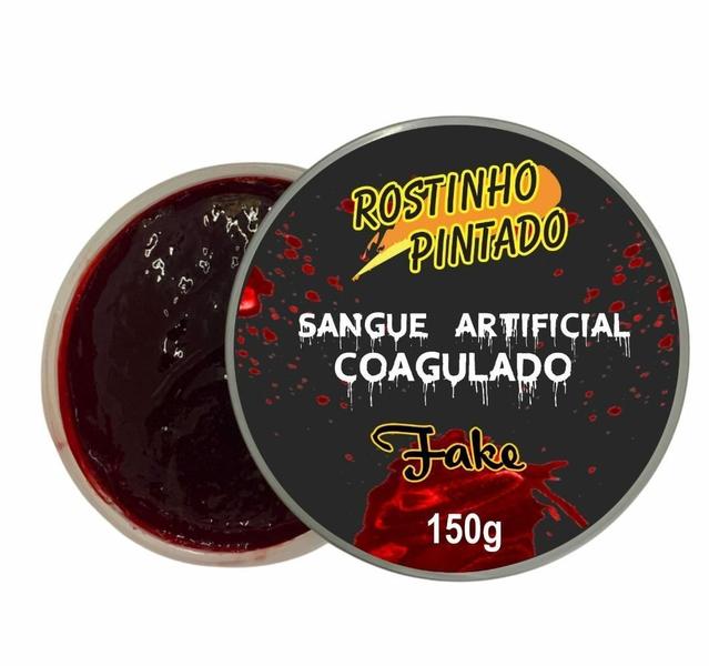 Sangue Artificial Falso Coagulado Gel Maquiagem Terror Fake - Rostinho Pintado Imagem de Sangue Artificial Falso Coagulado Gel Maquiagem Terror Fake