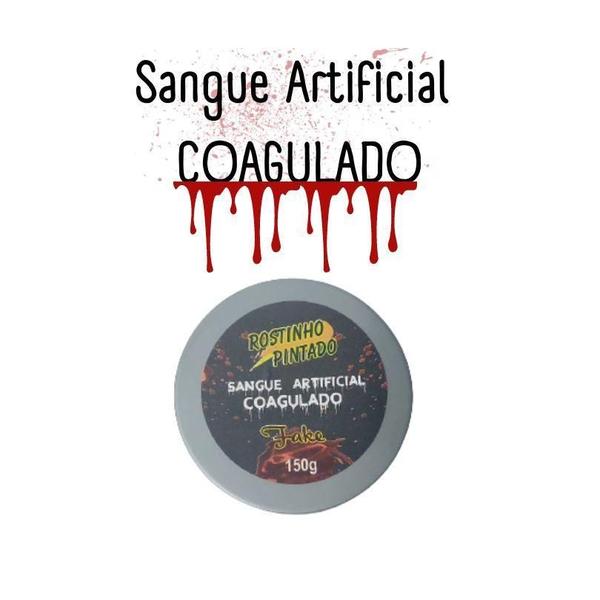 Sangue Artificial Falso Coagulado Gel Maquiagem Terror Fake - Rostinho Pintado Imagem de Sangue Artificial Falso Coagulado Gel Maquiagem Terror Fake