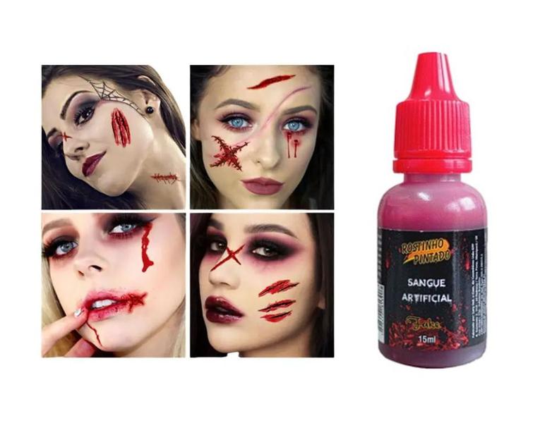 Imagem de Sangue Artificial Para Halloween Color Make Profissional