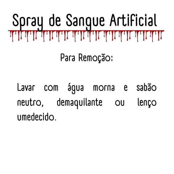 Imagem de Sangue Falso Spray Sangrento Fake Maquiagem Terror Halloween