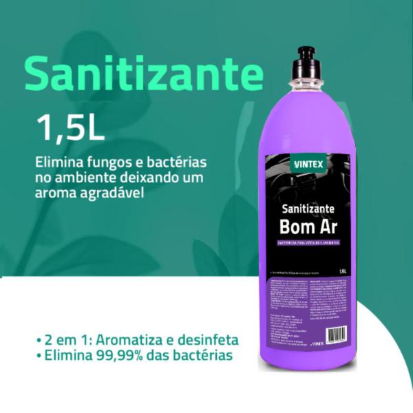 Imagem de Sanitizante Bom Ar 1,5 L Cheirinho Para Veiculos em Geral Vintex