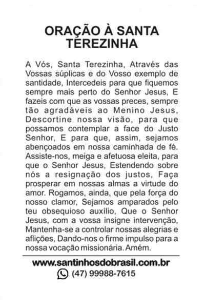 Imagem de Santinho Santa Terezinha (oração no verso) - 7x10 cm