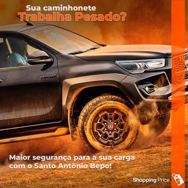 Imagem de Santo Antônio Bepo Esportivo B2 Preto Hilux Cabine Dupla 2006 a 2024