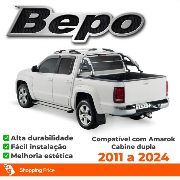 Imagem de Santo Antônio Bepo Esportivo B3 Cromado Amarok Cabine Dupla 2011 a 2024