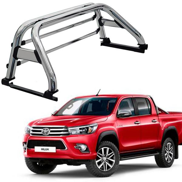 Imagem de Santo Antônio Hilux 2016 2017 2018 2019 Cromado Com Gradet