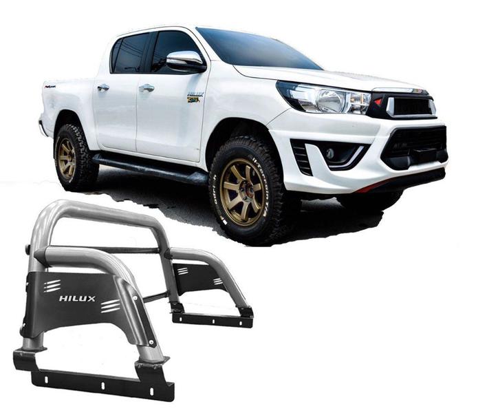 Santo Antonio Hilux 2016 Em Diante H3 Grafite - HOZZ Imagem de Santo Antonio Hilux 2016 Em Diante H3 Grafite