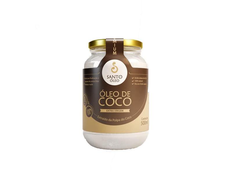 Imagem de Santo Óleo De Coco Extra Virgem Da Polpa 500Ml