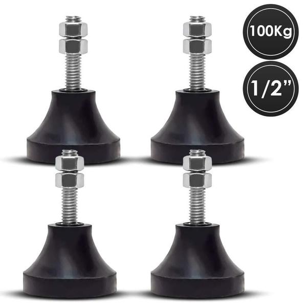 Imagem de Sapata Amortecedor Vibra Stop Micro Iii 1/2 Pol 100Kg 4 Pcs