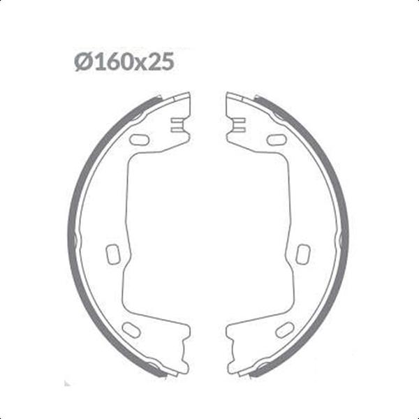 Imagem de Sapata Freio Chevrolet Astra Vectra 1992 a 1996 Omega 1992 a 1998 