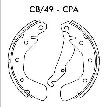 Imagem de Sapata Freio Traseira Agile Corsa 1.4 SOHC Frasle CB49CPA