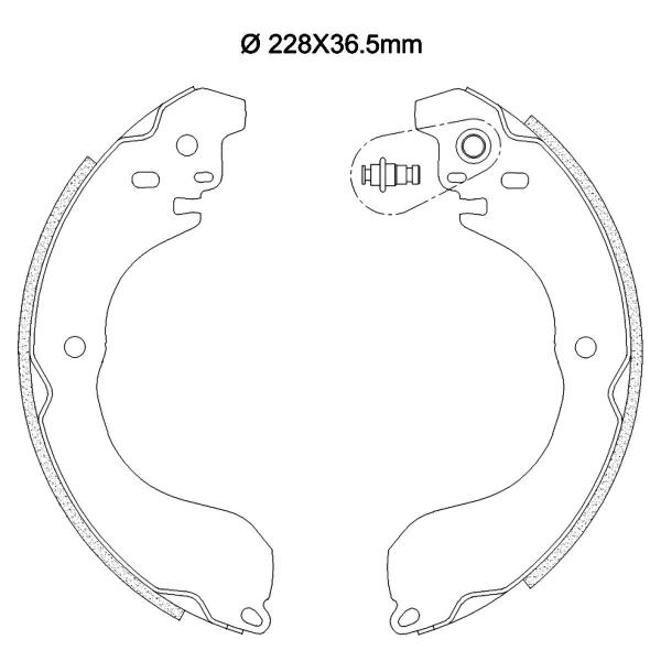 Imagem de Sapata Freio Traseira Nissan Sentra 2.0 16v 06 a 2020 Frasle