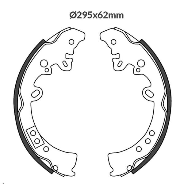 Sapata Lona de Freio Hilux SW4 Akebono Traseira Cobreq Imagem de Sapata Lona de Freio Hilux SW4 Akebono Traseira Cobreq