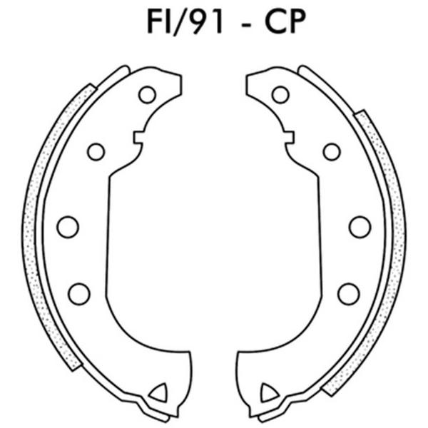 Imagem de Sapata Lona Freio Fiat Strada 98 a 2009 Frasle