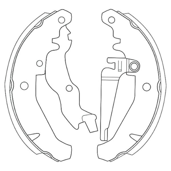 Imagem de Sapata Lona Freio Novo Palio Uno 1.0 1.4 1.6 Dianteira Teves