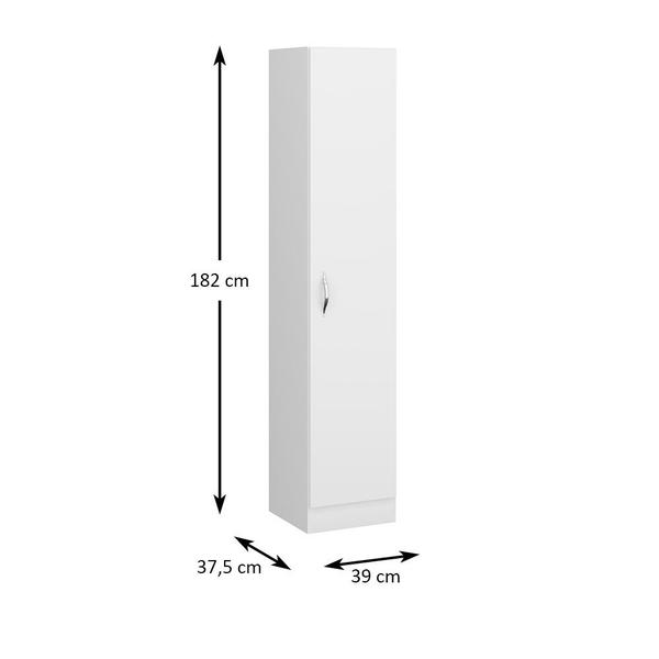 Imagem de Sapateira 1 Porta 5 Prateleiras Branco - Soluzione