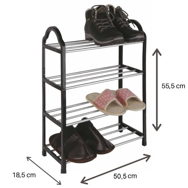 Imagem de Sapateira 12 Pares Organizador Quarto Prateleira Closet Nf