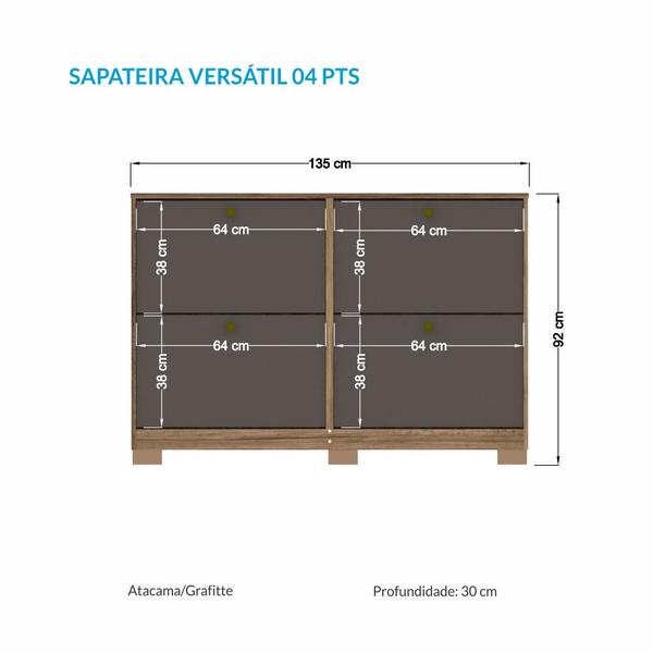 Imagem de Sapateira 4 portas Versatil Santos andira