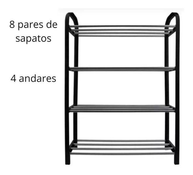 Imagem de Sapateira 8/12 Pares Sapato/ Tênis Calçados Desmontável