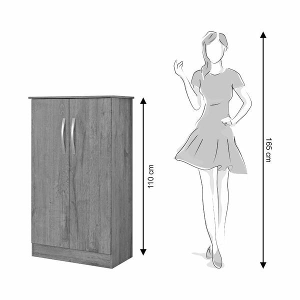 Imagem de Sapateira Alaska New Multiuso 02 Portas Notável Móveis