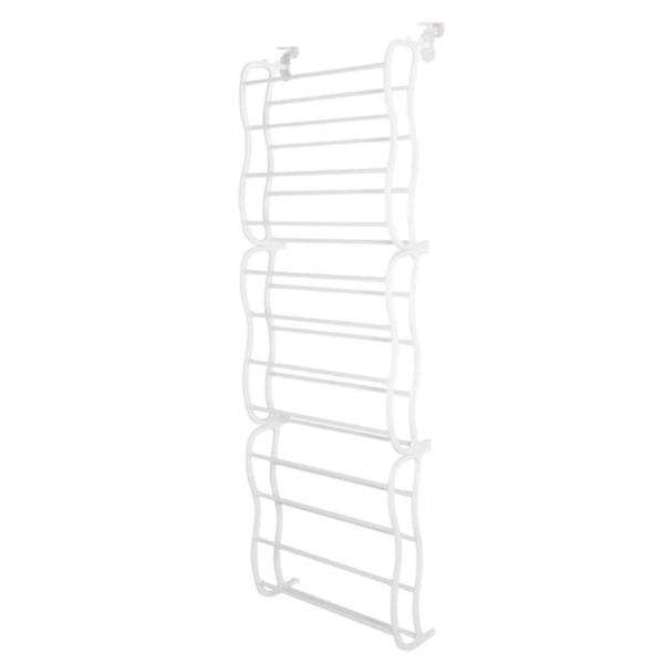 Imagem de Sapateira Branca Vertical de Parede ou Porta Capacidade para 36 Pares Ideal para Organização e Otimização de Espaço