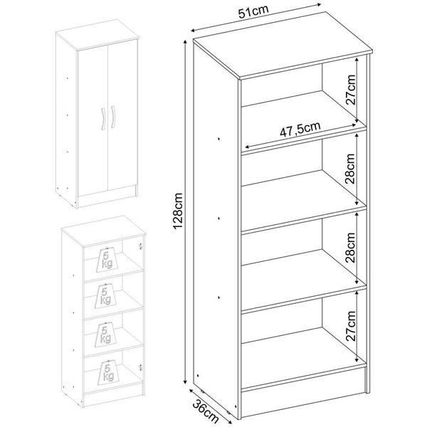 Imagem de Sapateira com 2 Portas Multimóveis CR35178