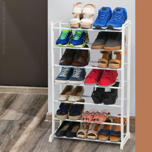 Imagem de Sapateira  Multiuso Para closet Porta Temperos 21 Pares com 7 Andares Arthi/S