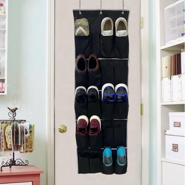 Imagem de Sapateira Organiza Multiuso 20 Divisórias TNT Para Porta Flexível Dobrável Closet