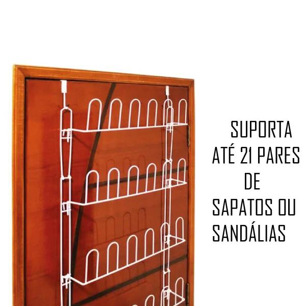 Imagem de Sapateira Organizador De Sapatos Porta E Parede Multiuso 21 Pares Em Aço