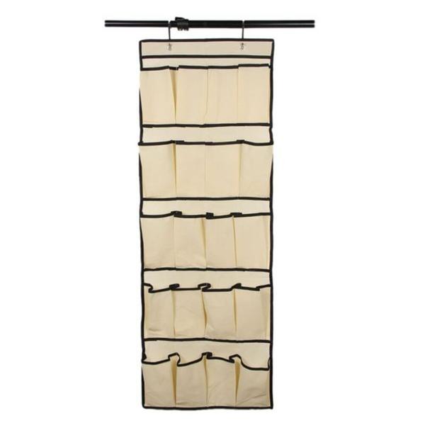 Imagem de Sapateira porta e parede 20 sapatos divisorias organizador vertical gigante com capacidade 10 pares dobravel closets