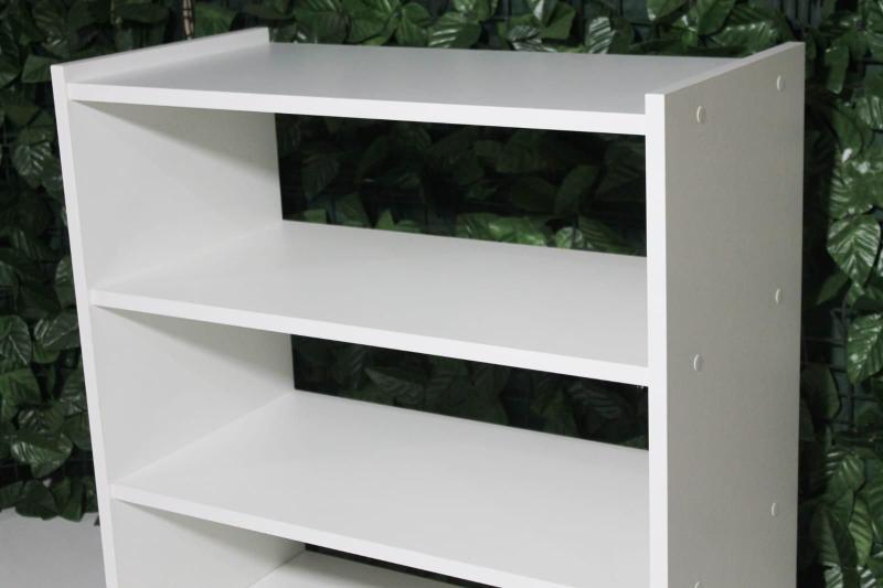 Imagem de Sapateira Rodízio 100% MDF Branco Fosco 12 Pares