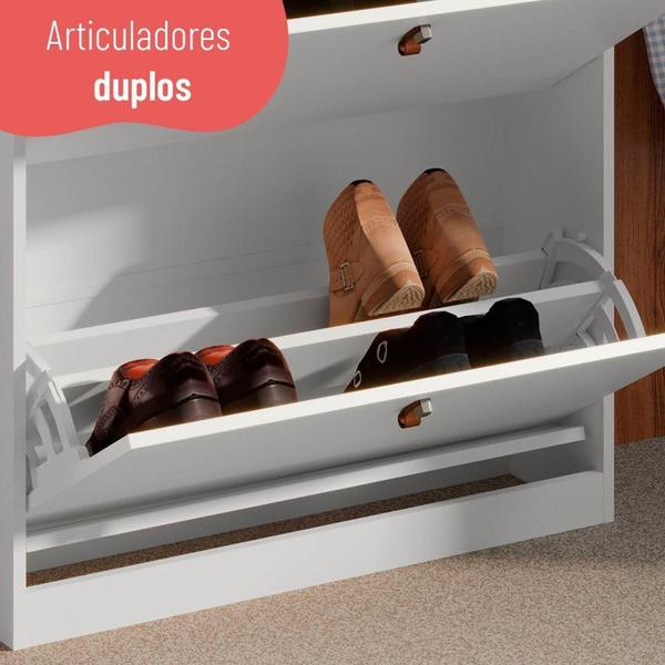 Imagem de Sapateira Versa Home 80cm 2 Portas Branco