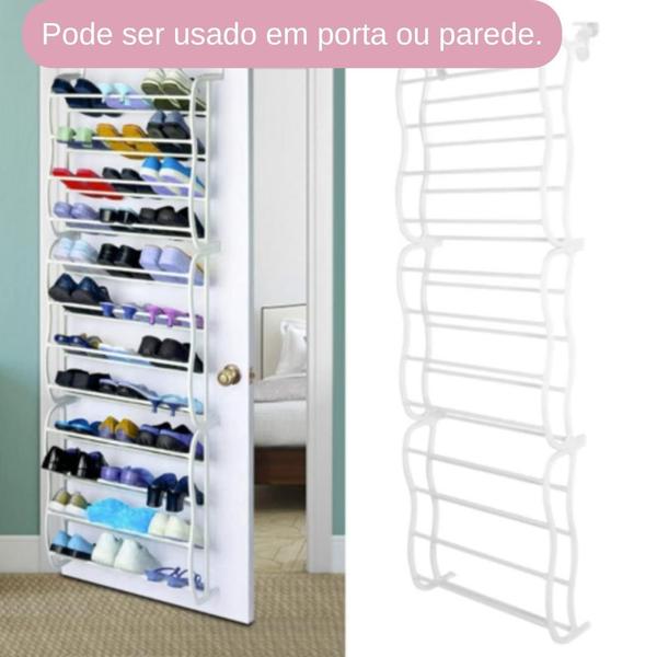 Imagem de Sapateira Vertica Parede e Porta Para 36 Pares