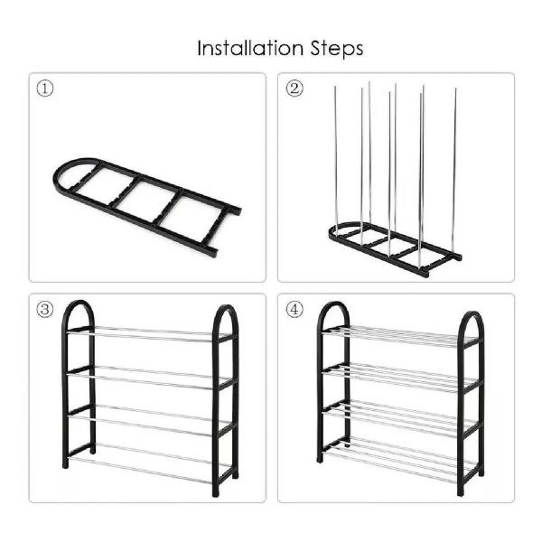 Imagem de Sapateira Vertical Organizador De Sapato Prateleira 8 Pares