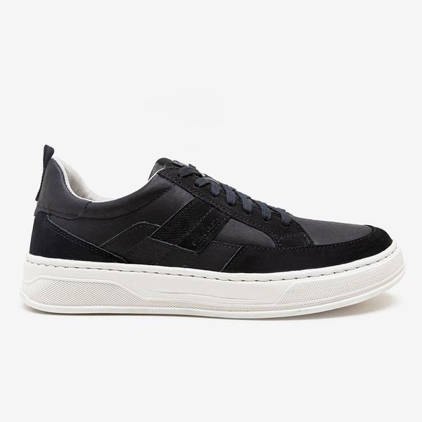 Sapatênis De Couro Denim Bold Preto - Democrata Sapatênis De Couro Denim Bold Preto - Democrata