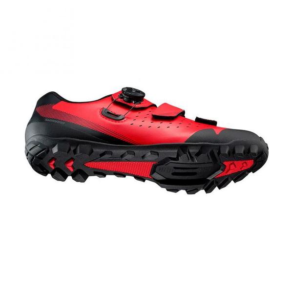 Imagem de Sapatilha de ciclismo shimano mtb sh-me400 vermelho