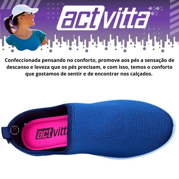 Imagem de Sapatilha Esportiva Feminina Tênis Leve Macio Confortável Actvitta Resistente 4828.100