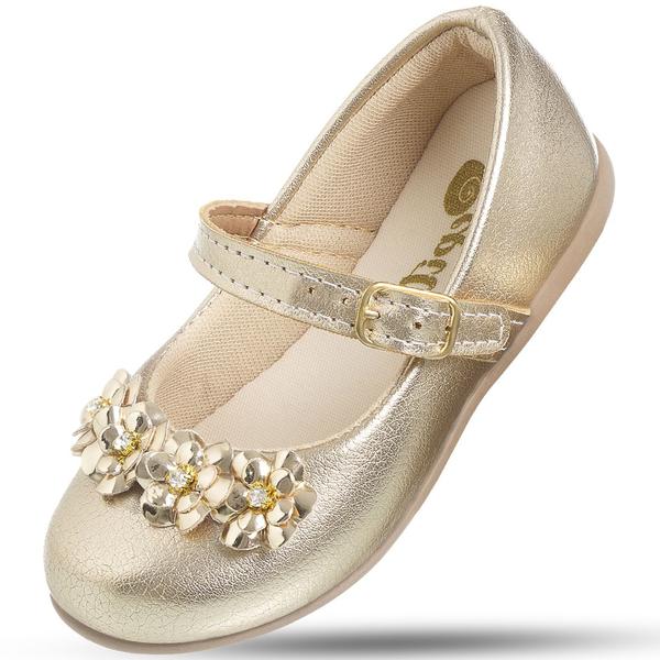 Sapatilha Infantil Feminina Confortável Estilo Boneca Princesa - Main Image