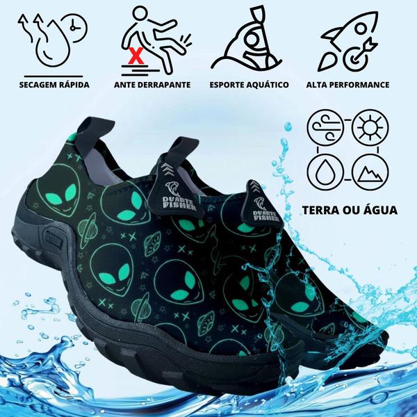 Imagem de Sapatilha Pesca Hibrido Tenis Água Masculino Feminino Jetski Beach Tennis Rapel Ciclismo Natação