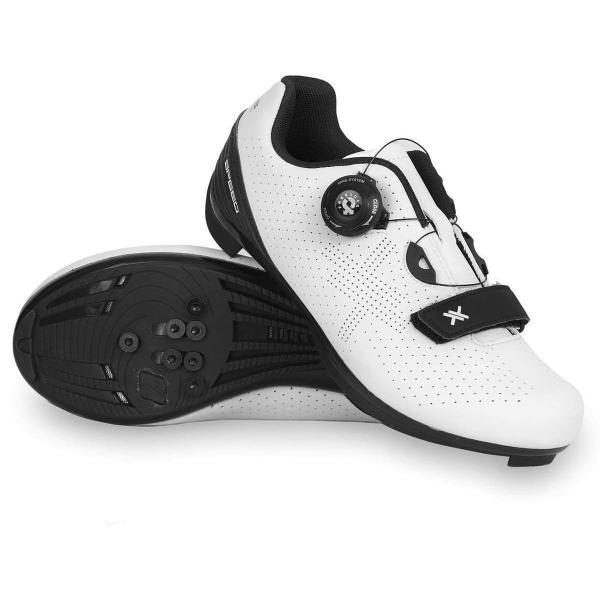 Imagem de Sapatilha Speed Ciclismo Mattos Racing Branco + Pedal Absolute Wild R