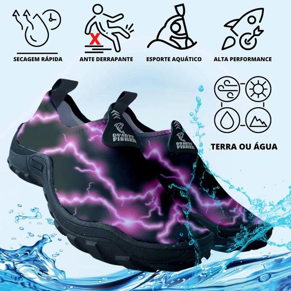 Imagem de Sapatilha Tenis Masculino Feminino neon 3D Pesca Praia Jetski Ciclismo Trilha Academia Beach Tennis