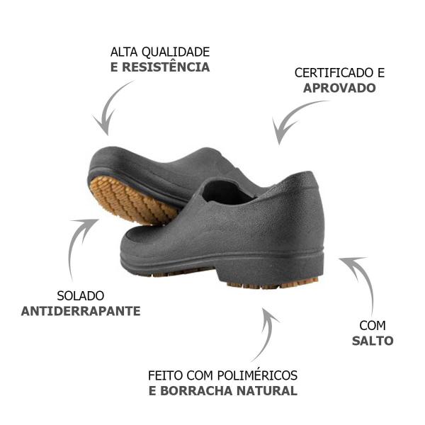 Imagem de Sapato Ocupacional Classic Com Salto 40 Preto Vonder