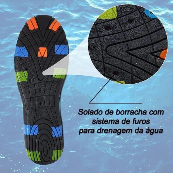 Imagem de Sapato Sapatilha Tênis de Pesca Caça Camping Ciclista Náutica Hibrido Neoprene Aquático para Família