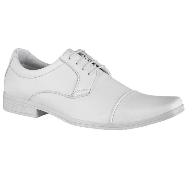Sapato Social Masculino Branco Bico Fino Estilo Italiano Sapato