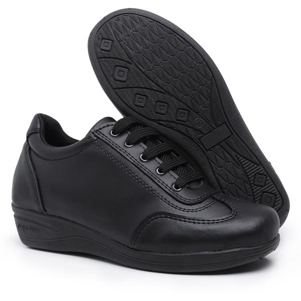 Sapato tênis Feminino Anabela Branco Enfermagem Ortopédico