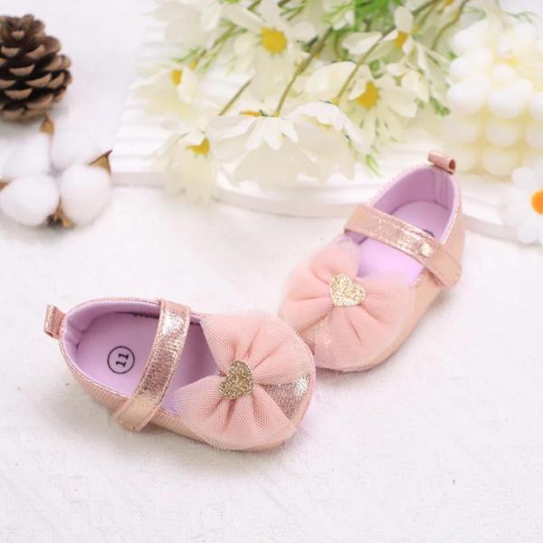 Imagem de Sapatos de Bebê Menina - Antiderrapantes, Respiráveis e com Estilo Princesa