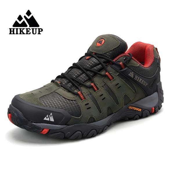 Imagem de Sapatos de Caminhada Masculinos de Couro Camurça - Resistentes e para Trekking