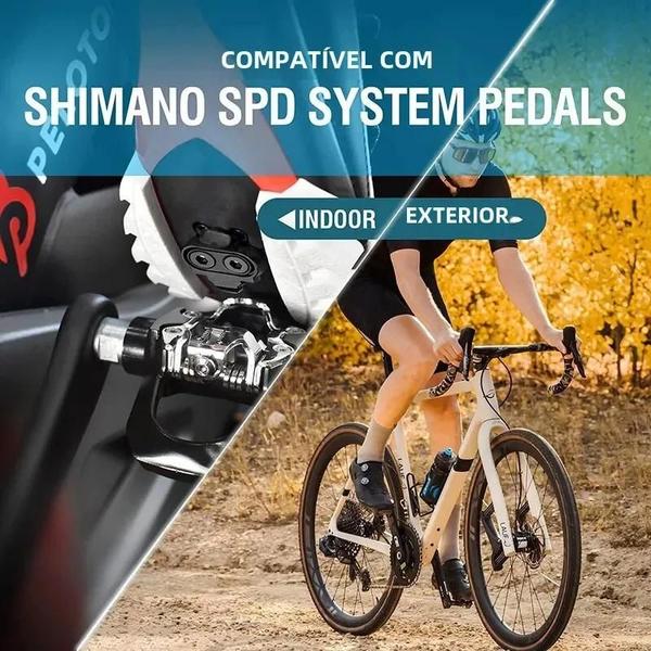 Imagem de Sapatos de Ciclismo Shimano SH51 SPD - Mountain Bike com Pedais e Clipes