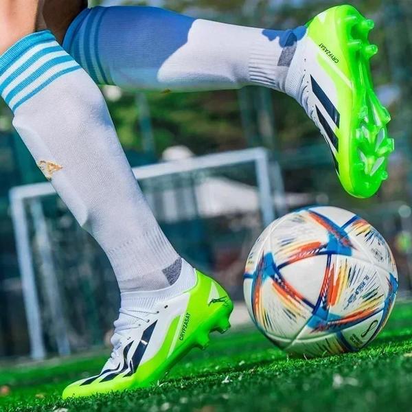 Imagem de Sapatos de Futebol Masculino Profissionais - Chuteiras para Interior e Exterior